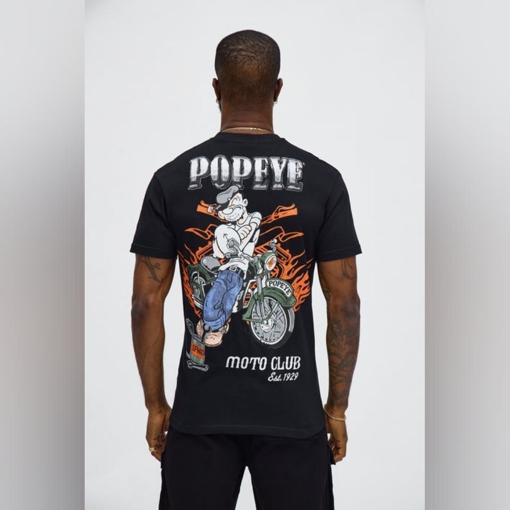 Reason Special Collab Popeye Moto Club Short Sleeve Tee
